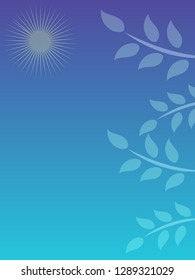 nature background with gradient color and sunlight vector illustration, banner, print, fabric, monitor, screen