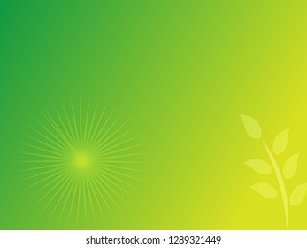 nature background with gradient color and sunlight vector illustration, banner, print, fabric, monitor, screen