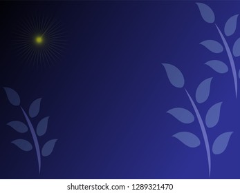 nature background with gradient color and sunlight vector illustration, banner, print, fabric, monitor, screen