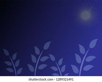 nature background with gradient color and sunlight vector illustration, banner, print, fabric, monitor, screen
