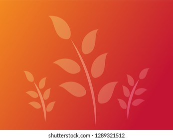 nature background with gradient color and sunlight vector illustration, banner, print, fabric, monitor, screen