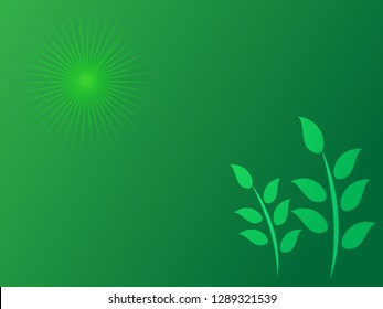 nature background with gradient color and sunlight vector illustration, banner, print, fabric, monitor, screen