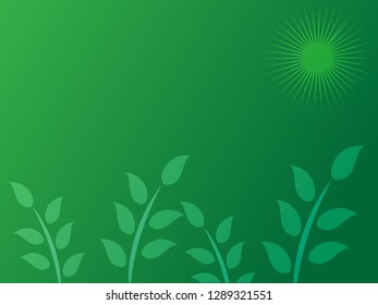 nature background with gradient color and sunlight vector illustration, banner, print, fabric, monitor, screen