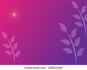 nature background with gradient color and sunlight vector illustration, banner, print, fabric, monitor, screen