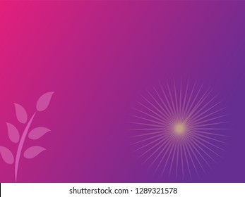 nature background with gradient color and sunlight vector illustration, banner, print, fabric, monitor, screen