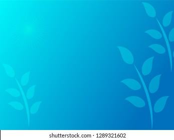 nature background with gradient color and sunlight vector illustration, banner, print, fabric, monitor, screen
