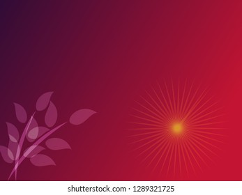nature background with gradient color and sunlight vector illustration, banner, print, fabric, monitor, screen