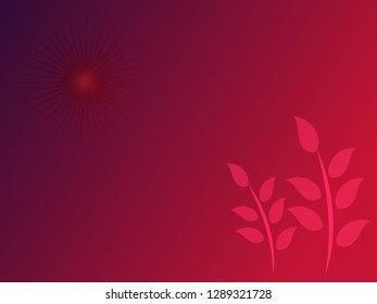 nature background with gradient color and sunlight vector illustration, banner, print, fabric, monitor, screen