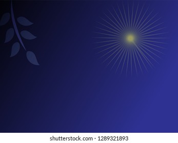 nature background with gradient color and sunlight vector illustration, banner, print, fabric, monitor, screen