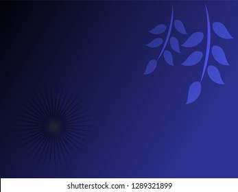 nature background with gradient color and sunlight vector illustration, banner, print, fabric, monitor, screen