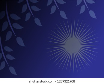 nature background with gradient color and sunlight vector illustration, banner, print, fabric, monitor, screen