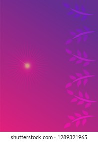 nature background with gradient color and sunlight vector illustration, banner, print, fabric, monitor, screen