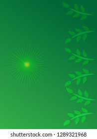 nature background with gradient color and sunlight vector illustration, banner, print, fabric, monitor, screen