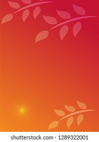 nature background with gradient color and sunlight vector illustration, banner, print, fabric, monitor, screen