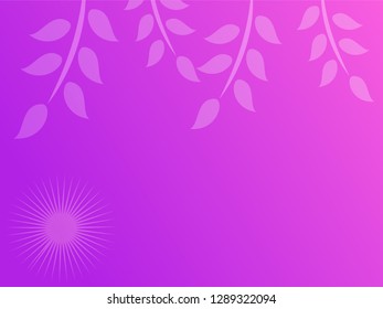 nature background with gradient color and sunlight vector illustration, banner, print, fabric, monitor, screen