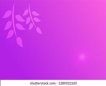 nature background with gradient color and sunlight vector illustration, banner, print, fabric, monitor, screen