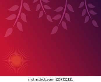 nature background with gradient color and sunlight vector illustration, banner, print, fabric, monitor, screen