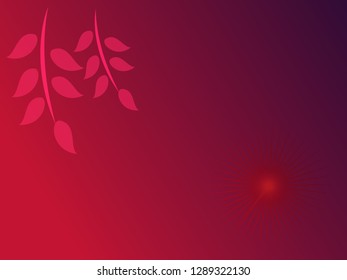 nature background with gradient color and sunlight vector illustration, banner, print, fabric, monitor, screen