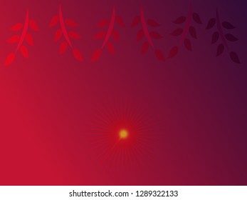nature background with gradient color and sunlight vector illustration, banner, print, fabric, monitor, screen