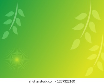 nature background with gradient color and sunlight vector illustration, banner, print, fabric, monitor, screen