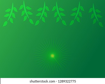 nature background with gradient color and sunlight vector illustration, banner, print, fabric, monitor, screen