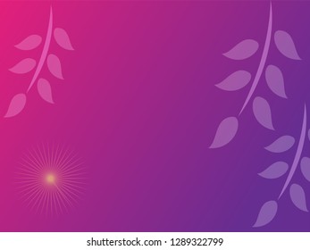 nature background with gradient color and sunlight vector illustration, banner, print, fabric, monitor, screen