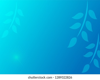 nature background with gradient color and sunlight vector illustration, banner, print, fabric, monitor, screen