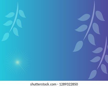 nature background with gradient color and sunlight vector illustration, banner, print, fabric, monitor, screen