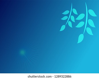 nature background with gradient color and sunlight vector illustration, banner, print, fabric, monitor, screen