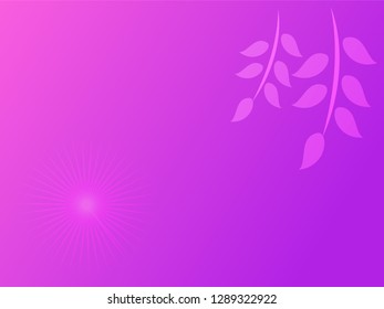 nature background with gradient color and sunlight vector illustration, banner, print, fabric, monitor, screen