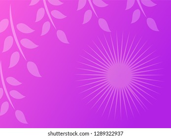 nature background with gradient color and sunlight vector illustration, banner, print, fabric, monitor, screen