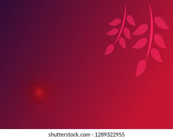 nature background with gradient color and sunlight vector illustration, banner, print, fabric, monitor, screen