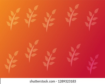 nature background with gradient color and sunlight vector illustration, banner, print, fabric, monitor, screen