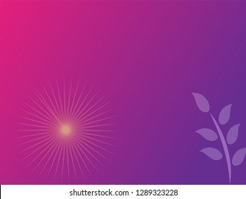 nature background with gradient color and sunlight vector illustration, banner, print, fabric, monitor, screen
