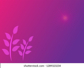 nature background with gradient color and sunlight vector illustration, banner, print, fabric, monitor, screen