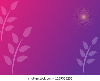 nature background with gradient color and sunlight vector illustration, banner, print, fabric, monitor, screen