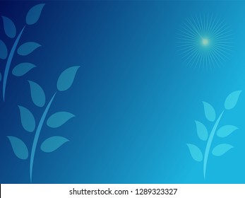 nature background with gradient color and sunlight vector illustration, banner, print, fabric, monitor, screen