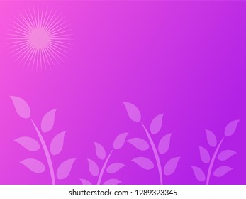 nature background with gradient color and sunlight vector illustration, banner, print, fabric, monitor, screen