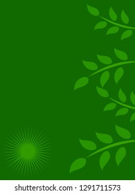 nature background with gradient color and sunlight vector illustration, banner, print, fabric, monitor, screen
