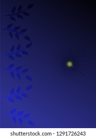 nature background with gradient color and sunlight vector illustration, banner, print, fabric, monitor, screen