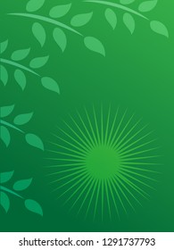 nature background with gradient color and sunlight vector illustration, banner, print, fabric, monitor, screen