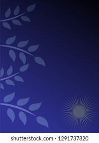 nature background with gradient color and sunlight vector illustration, banner, print, fabric, monitor, screen