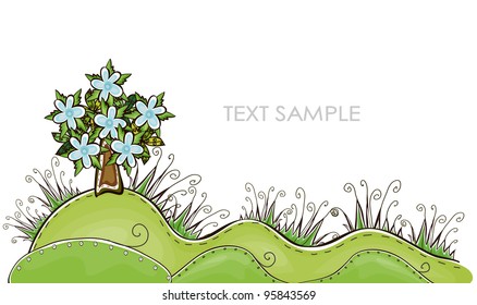 Nature background "Happy world" collection