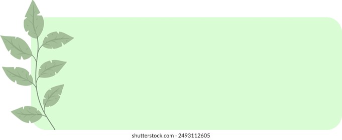 Nature Background Leaf Text Box Header Leaves Rectangle Label 