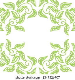 Nature background of leaves. Vector illustration