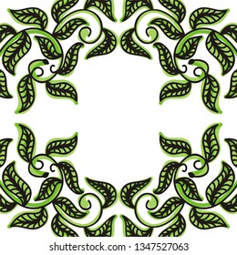 Nature background of leaves. Vector illustration