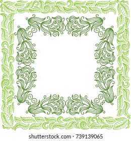 Nature background of  leaves. Vector illustration.
