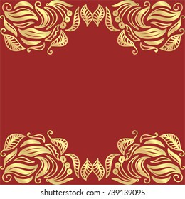 Nature background of  leaves. Vector illustration.