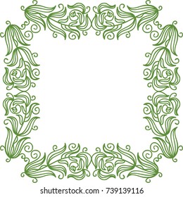 Nature background of  leaves. Vector illustration.
