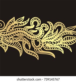 Nature background of leaves. Vector illustration.